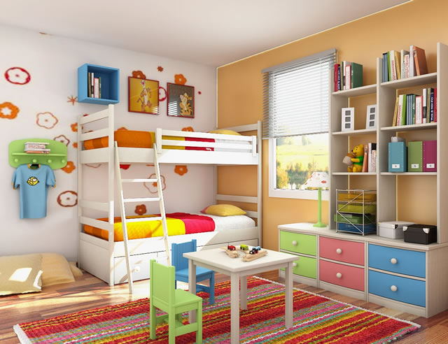 Renkli çocuk odası